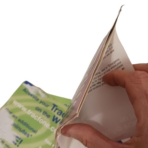 Vintage TRACFONE BOOKLET Papers Instructions (no Phone) Retro Lookback OLD Flaws - Picture 7 of 7